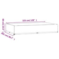 Tuinmeubelhoes met 16 oogjes rechthoekig 325x205x60 cm 9