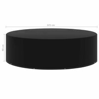 Tuinmeubelhoes met 10 oogjes 325x90 cm 4