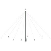 Kerstboomverlichting met 576 LED&amp;apos;s binnen en buiten 3,6 m blauw 3