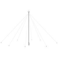 Kerstboomverlichting met 800 LED&amp;apos;s binnen en buiten 5 m blauw 3