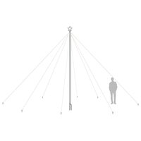 Kerstboomverlichting 800 LED&amp;apos;s binnen/buiten 5 m meerkleurig 7