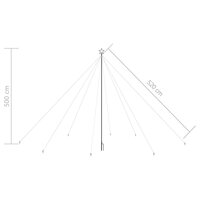 Kerstboomverlichting 800 LED&amp;apos;s binnen/buiten 5 m meerkleurig 8