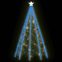 Kerstboomverlichting met 400 LED&amp;apos;s blauw net 400 cm 3