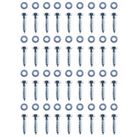 Grondanker L-vormig 5x5x50 cm gegalvaniseerd staal 12 st 5