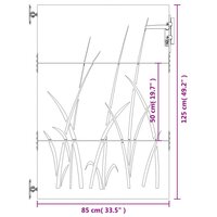 Poort 85x125 cm grasontwerp cortenstaal 10