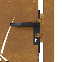 Poort 105x80 cm grasontwerp cortenstaal 7