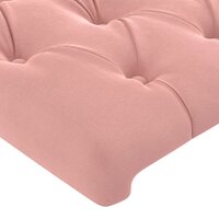Hoofdborden 2 st 72x7x78/88 cm fluweel roze 4