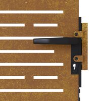 Poort 85x100 cm vierkant cortenstaal 7