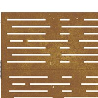 Poort 85x100 cm vierkant cortenstaal 8