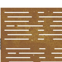 Poort 105x80 cm vierkant cortenstaal 8