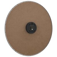 Wandklok &Oslash;50 cm bewerkt hout geel en zwart 5