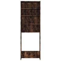 Wasmachinekast 64x24x190 cm gerookt eikenkleurig 6