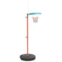 Basketbalset draagbaar verstelbaar 133-160 cm 4