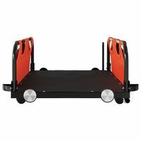 Fietstrailer oxford stof en ijzer oranje 5