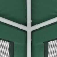 Partytent met 4 mesh zijwanden 2,5x2,5 m HDPE groen 6