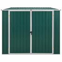 Tuinschuur 195x198x159 cm gegalvaniseerd staal groen 2