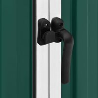 Tuinschuur 195x198x159 cm gegalvaniseerd staal groen 6