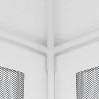 Partytent met 4 mesh zijwanden 2,5x2,5 m wit 6