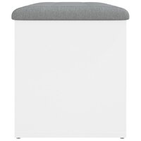 Opbergbankje 82x42x45 cm bewerkt hout wit 6