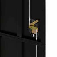 Archiefkast 105x40x180 cm staal zwart 8