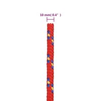 Boottouw 10 mm 25 m polypropyleen rood 6