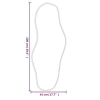 Wandspiegel 100x45 cm zilverkleurig 6