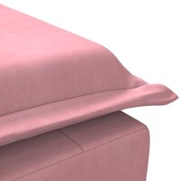 Massage chaise longue met bolster fluweel roze 8
