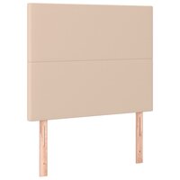 Hoofdborden 2 st 90x5x78/88 cm kunstleer cappuccinokleurig 2