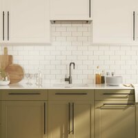 Handvatten 5 st 320 mm roestvrij staal zwart 4