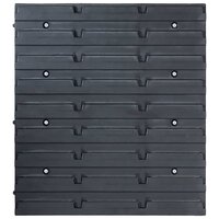 96-delige Opslagbakkenset met wandpanelen blauw 5