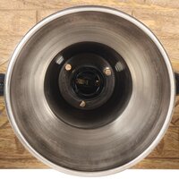 Wandlamp industrieel E27 70x23 cm mangohout zilverkleurig 6