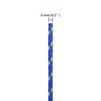 Boot touw 6 mm 50 m polypropyleen blauw 6
