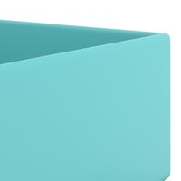 Wastafel met overloop keramiek lichtgroen 6