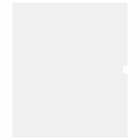 2-delige Badkamermeubelset bewerkt hout wit 12