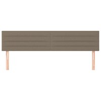 Hoofdborden 2 st 80x5x78/88 cm stof taupe 3