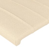 Hoofdborden 4 st 90x5x78/88 cm stof cr&egrave;mekleurig 4