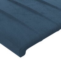 Hoofdborden 2 st 90x5x78/88 cm fluweel donkerblauw 4
