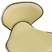 Kantoorstoel kunstleer cr&egrave;mekleurig 5