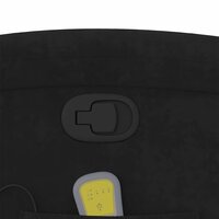 Sta-op-massagestoel verstelbaar fluweel zwart 12