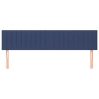 Hoofdborden 2 st 90x5x78/88 cm stof blauw 3