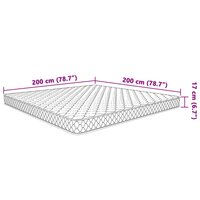 Traagschuimmatras 200x200x17 cm wit 8
