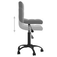 Kantoorstoel draaibaar fluweel donkergrijs 6