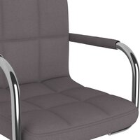 Kantoorstoel draaibaar stof taupe 7