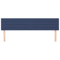Hoofdborden 2 st 80x5x78/88 cm stof blauw 3