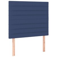 Hoofdborden 2 st 80x5x78/88 cm stof blauw 2