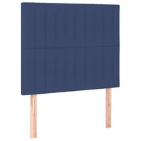 Hoofdborden 2 st 100x5x78/88 cm stof blauw 2