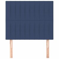 Hoofdborden 2 st 100x5x78/88 cm stof blauw 3