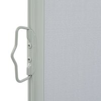 Tuinscherm uittrekbaar 120x300 cm grijs 4