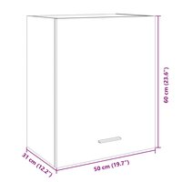 Wandkast 50x31x60 cm bewerkt hout sonoma eikenkleurig 12