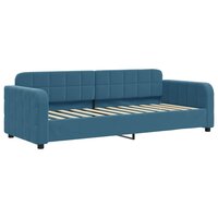 Slaapbank 80x200 cm fluweel blauw 2